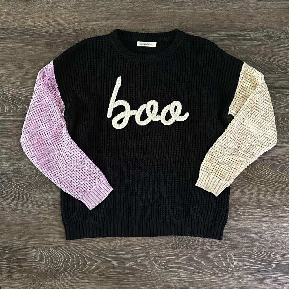BOO chunky knit sweater